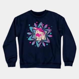 Cute bunny with patterns Crewneck Sweatshirt